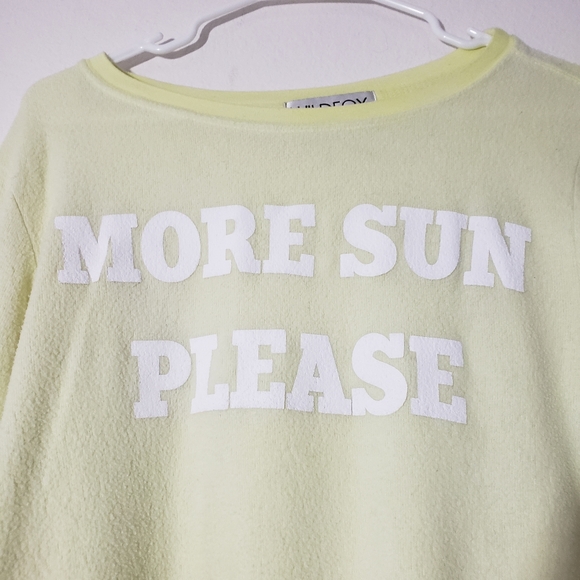 Wildfox more sun please sweatshirt sz s - Picture 4 of 5